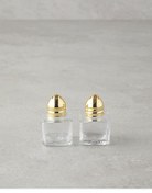 تصویر نمکدان و فلفل‌پاش LELIA MINI شیشه 2 خانه نمک فلفل 4X5 سانتی متر طلا انگلیش هوم English Home 