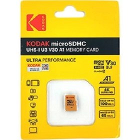 تصویر کارت حافظه microSDXC کداک Ultra Performance کلاس 10 سرعت 100MBps ظرفیت 64 گیگابایت Kodak Ultra Performance MicroSDXC Memory Card - Class 10 - UHS-1 - 100MBps - 64G