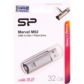 تصویر فلش مموری 32 گیگابایت سیلیکون پاور مدل MARVEL M02 USB3.2 SILICON POWER MARVEL M02 USB 3.2 GEN 1 FLASH DRIVE | SP032GBUF3M02V1S