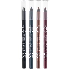 تصویر مداد چشم ضد آب تاتو لایکد در پنج رنگ Lykd Tattoo Eye Pencil