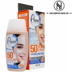 تصویر کرم ضدآفتاب رنگ بژ روشن مناسب پوست جوشدار و چرب پیکسل 