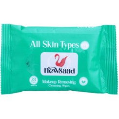 تصویر دستمال آرایش پاک کن مدل All Skin بسته 28 عددی نیوساد Makeup Remover Wipes All Skin Pack of 28