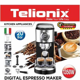 تصویر اسپرسو ساز تلیونیکس مدل TEM5156 Telionox TEM5156 Espresso maker