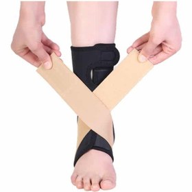 تصویر قوزک بند نئوپرن ساده طب و صنعت کد11300 ا Tebosanat Neoprene Ankle Support Tebosanat Neoprene Ankle Support