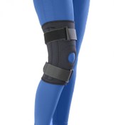 تصویر زانوبند نئوپرن چهار فنره قابل تنظیم طب و صنعت مدل 41500 Neoprene Adjustable Knee Stabilizer