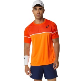 تصویر تی شرت تنیس مردانه اسیکس Asics Game SS TOP- نارنجی 