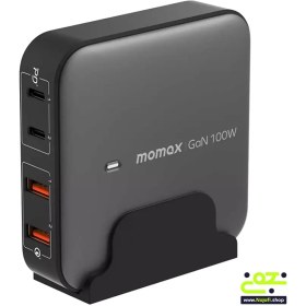 تصویر شارژر رومیزی 4 پورت GAN DESKTOP 100W برند MOMEX مدل UM33 