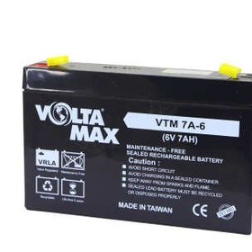 تصویر باتری 6 ولت 7 آمپر ولتامکس مدل 6v-7Ah 