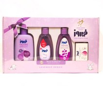 تصویر ست هدیه بهداشتی فیروز عصاره اسطوخودوس Firooz Lavender Sanitary Service code:2150