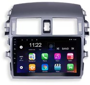 تصویر مانیتور اندروید خودرو تویوتا کرولا 2006 تا 2013 مدل TS18 سیم کارت خور 