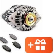 تصویر پک دینام 14 وات 90 آمپر تیبا عظام + لنت رایگان جلو تیبا عظام (طرح قدیم) 