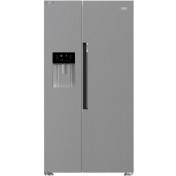 تصویر یخچال فریزر ساید بای ساید بکو مدل GN162341 ظرفیت ۲۸ فوت رنگ دودی 