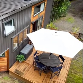 تصویر چتر و سایبان گرد 4 متری 