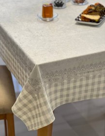 تصویر رومیزی ضد لک مخمل - مربع ( میز عسلی ) tablecloth