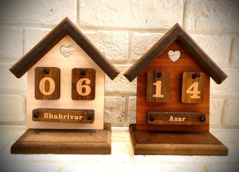 تصویر تقویم کلبه چوبی(ایستاده و دیواری) 