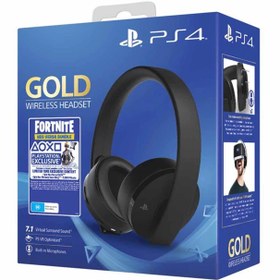 تصویر SONY PS4 Headset Gold - هدفون بی سیم سونی مدل گلد 