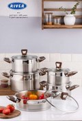تصویر سرویس قابلمه استیل 10پارچه ریور 3302 