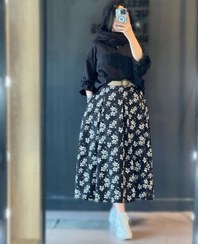 تصویر ست شومیز و دامن زنانه مدل کندو سایز ۳۸ تا ۴۸ جنس اسکاچی 