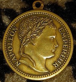 تصویر مدال ناپلئون بناپارت فرانسه 1850 م _ اصل (20000) 