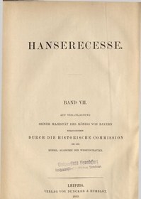 تصویر دانلود کتاب Die Recesse und andere Akten der Hansetage von 1256-1430 1893 کتاب آلمانی فرورفتگی ها و سایر پرونده های لیگ هانسی از 1256-1430 1893