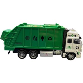 تصویر کامیون فلزی حمل زباله 