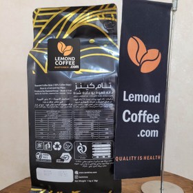 تصویر دانه قهوه عربیکا ۱۰۰% تام کینز طلایی 1 کیلو Arabica coffee beans 100% Tom Keynes Golden 1KG