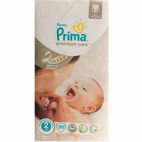 تصویر پوشک پمپرز پریما ضد حساسیت لهستانی Pampers premium care سایز 2 (50 عددی - 3 تا 6 کیلوگرم) 