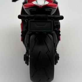 تصویر موتور فلزی دوکاتی پانتیگاله قرمز سایز 1/8کد99/10 Ducati Pantigale