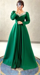 تصویر پیراهن ماکسی مجلسی زنانه مدل نجلا سایز ۴۶/۴۸ رنگ مشکی 