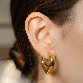 تصویر گوشواره دفرمه ۲ - سیلور 