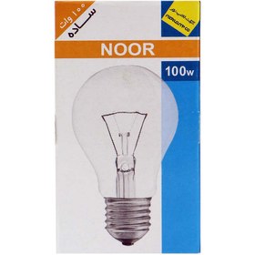 تصویر لامپ رشته ای لامپ نور Lamp Noor E27 100W Noor Lamp E27 100w Incandescent lamp