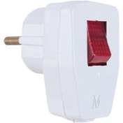 تصویر دوشاخه برق کلید دار متین Matin 