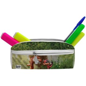 تصویر جامدادی مستر راد مدل سه زیپ طرح بچه زرنگ 