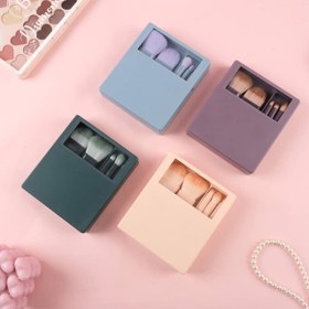 تصویر ست براش باکس دار ۵ تیکه آینه دار 