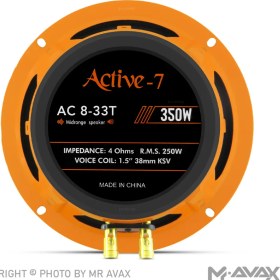 تصویر میدرنج ۸ اینچ خودرو اکتیو ۷ (ACTIVE 7) مدل AC 8-33T Midrange 8 Inch ACTIVE AC 8-33T