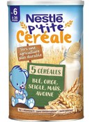 تصویر سرلاک 5 غله نستله محصول فرانسه 400 گرم nestle cereale 5 cereales