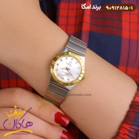 تصویر ساعت زنانه امگا کانسلیشن طلایی Omega 