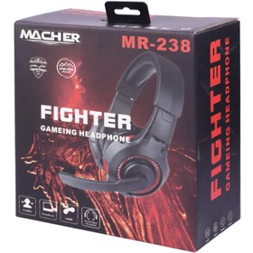 تصویر هدفون سیم دار گیمینگ مچر مدل ۲۳۸ Gaming headphone macher mr-238