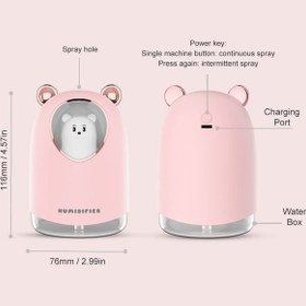 تصویر بخور سرد فانتزی طرح خرس- 1 انتخاب زیبا و کارآمد ا Cool Mist Humidifier Cool Mist Humidifier