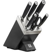 تصویر سرویس چاقو ۷ پارچه زولینگ مدل آل استار ZWILLING All Star Self Sharpening Silver ZWILLING All Star Self Sharpening Silver Knife Block, Set of 7