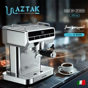 تصویر اسپرسو ساز آزتک مدل A-8100 spresso cafee aztak A-8100