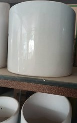 تصویر گلدان سرامیکی استوانه ای بزرگ 