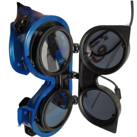 تصویر عینک محافظ دو لبه ژله ای 