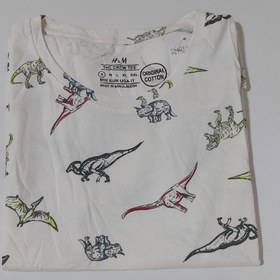 تصویر تیشرت نخ پنبه زنانه اچ اند ام قواره دار اصلی بنگلادشی T-shirt H&M