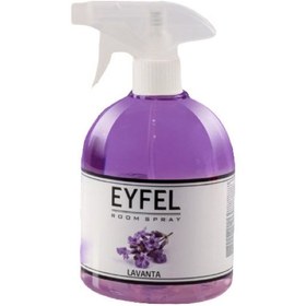 تصویر اسپری خوشبو کننده هوا ایفل با رایحه لوندر حجم 500 میلی لیتر Eyfel air freshener spray with lavender scent 500ml