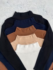 تصویر بلوز کبریتی یقه ۵ سانت - سفید 