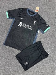 تصویر کیت دوم لیورپول 2025 طرح هواداری کیفیت +A تایلندی Liverpool 2025 second kit, fan design, A+ Thai quality