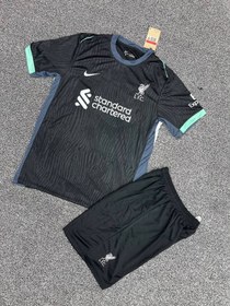 تصویر کیت دوم لیورپول 2025 طرح هواداری کیفیت +A تایلندی Liverpool 2025 second kit, fan design, A+ Thai quality