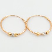 تصویر گوشواره طلا حلقه ای مدل البرنادو 