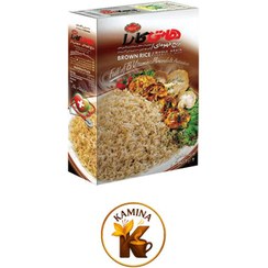 تصویر برنج قهوه‌ای سبوس‌دار برند گلستان 2کیلویی 